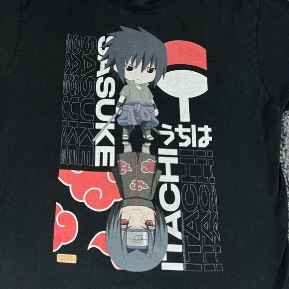 Naruto Goodsmile Shirt Mens Large Shippuden Sasuke Itachi Chibi Cartoon Anime - Picture 2 of 8